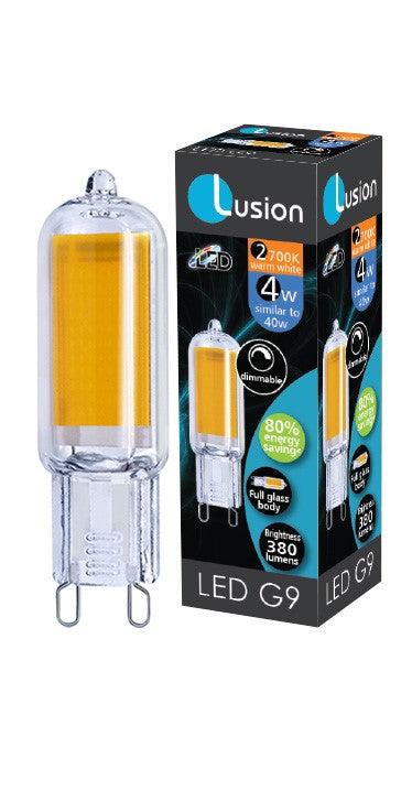 G9 LED 4W 2700K GLASS DIMMABLE LUS20177