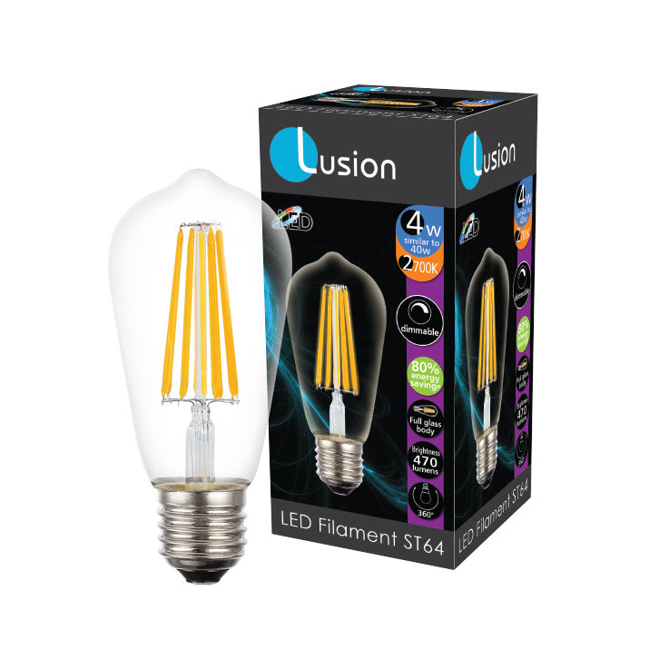 240V 4W ES ST64 LED DIMMABLE 2700K LUS20972