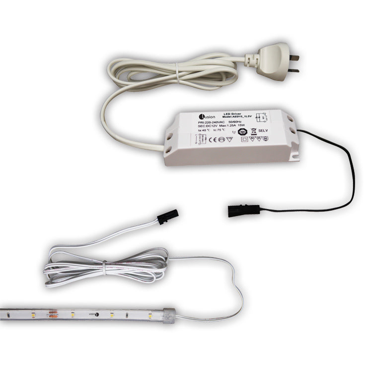 LED STRIP IP67 5M KIT C/W DRIVER AND CONNECTOR 4000K LUS59002