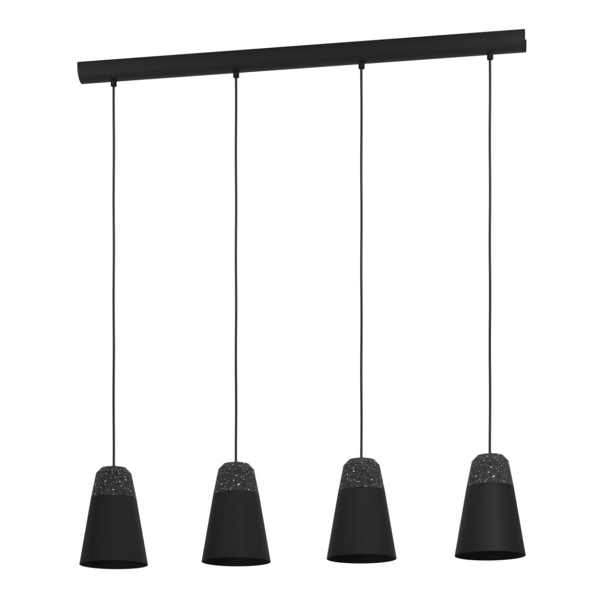 CANTERRAS PENDANT LIGHT 4X40W E27 BLACK WITH TERRAZZO 99545N