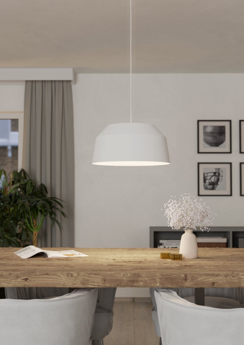 CONTRISA PENDANT LIGHT 1X40W E27 WHITE 520MM 205859