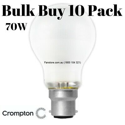 10 Pack 70W = 100W Frosted GLS Halogen Light Globes Bulbs Lamps Bayonet Cap B22