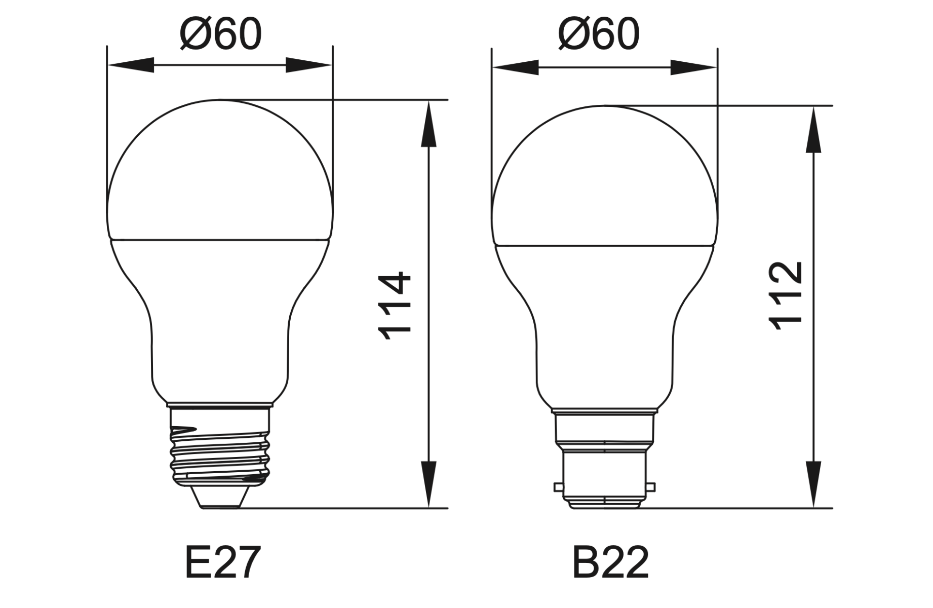 SupValue A60 (Extra Bright – Bayonet Cap) - 112118