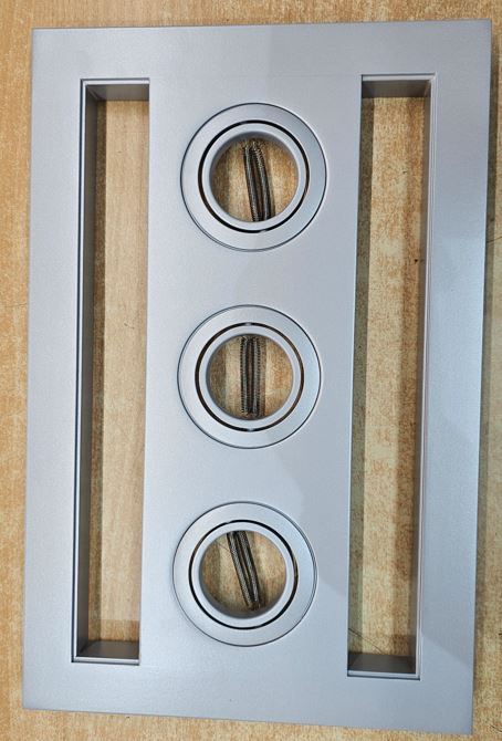 IXL Neo Vent N Lite Module Bathroom Exhaust & Light in Silver FASCIA ONLY