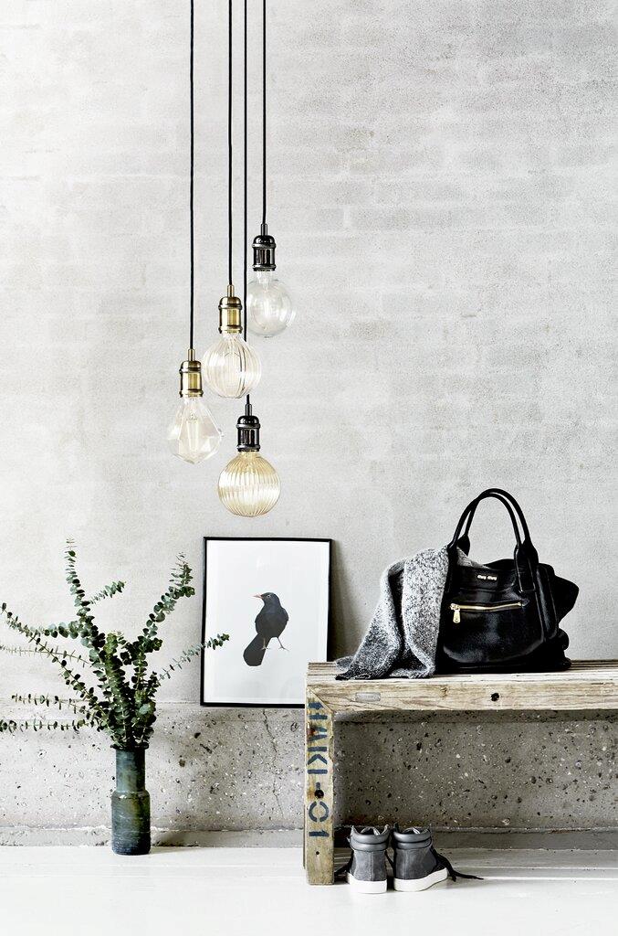 Avra Pendant Metal Black/Chrome - 84800003