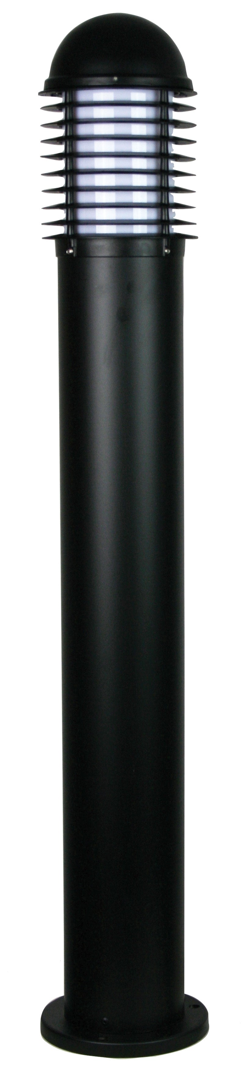 VELIKA BOLLARD 1000mm with FLANGE BLACK