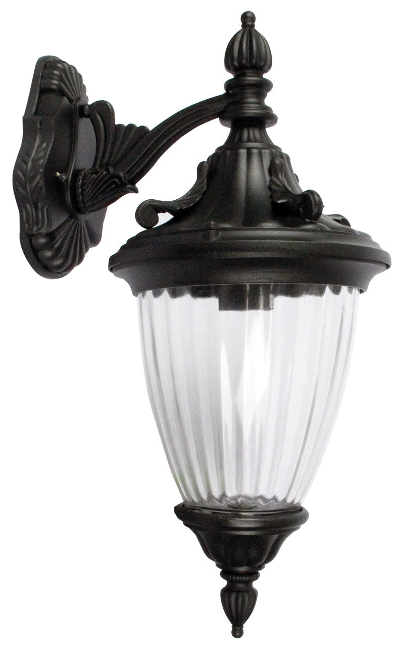 NEWARK OUTDOOR WALL LIGHT DOWN FACING BLACK