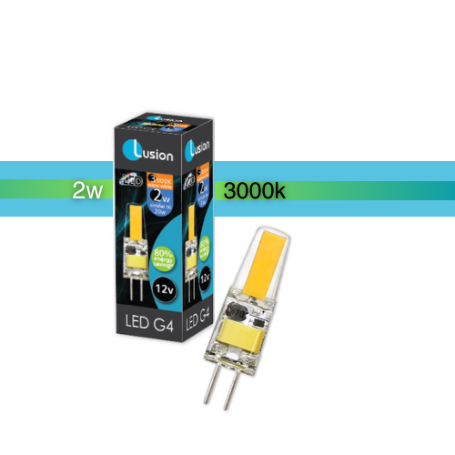 G4 LED 2W 3000K SILICONE 9X33MM AC/DC LUS20140