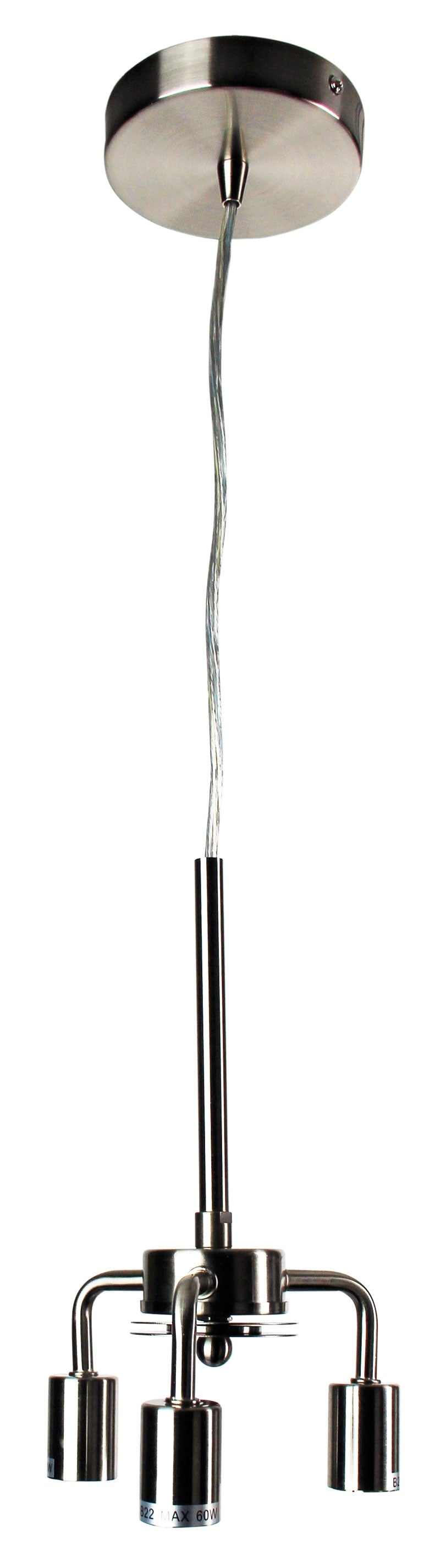 SHADE SUSPENSION 3 LIGHT BRUSHED CHROME