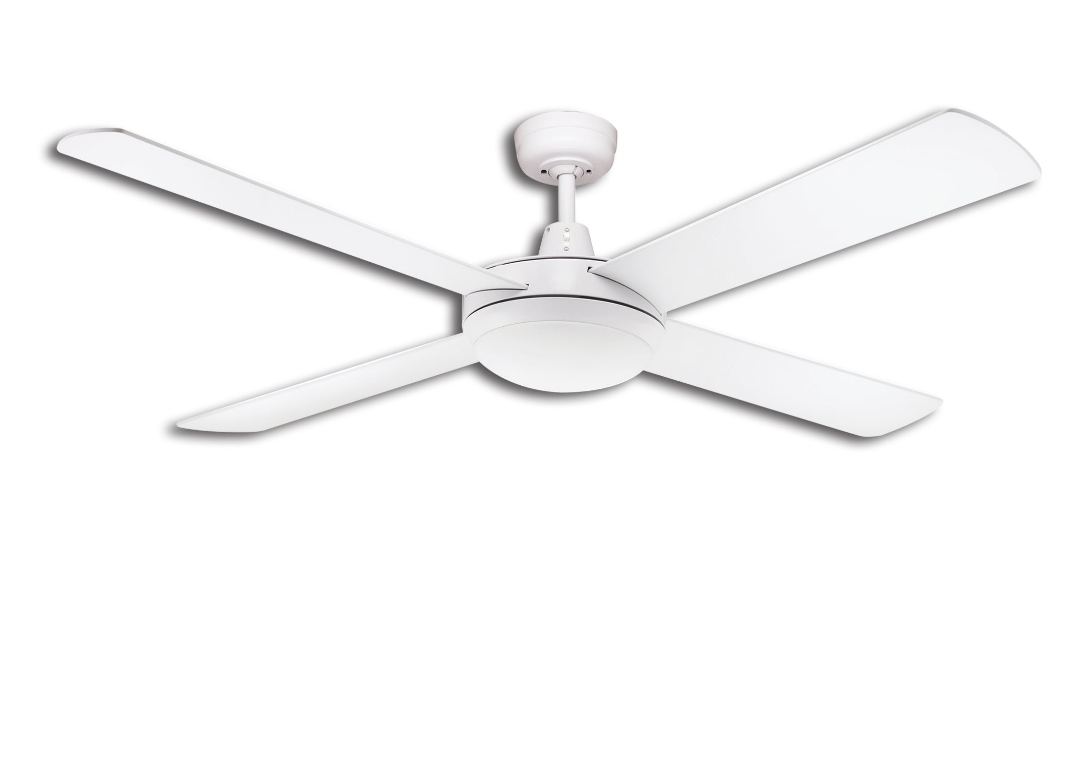 Lifestyle 1300mm 4 Blade White with Light Dimmable 5000k 24w LED