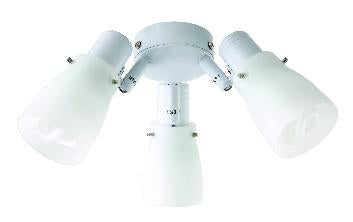 Macedon 3 Light Ceiling Fan Light Kit White