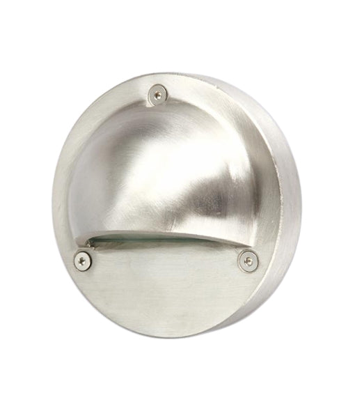 LED Exterior Eyelid Step Lights 240V AC Input Silver WW 3000K STE2