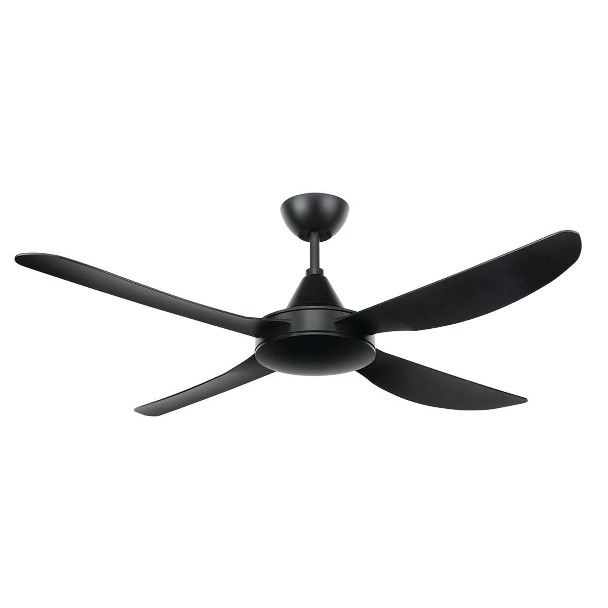 VECTOR 52'' ABS CEILING FAN-BLACK WITH BLACK BLADES 20167/06 BRILLIANT LIGHTING
