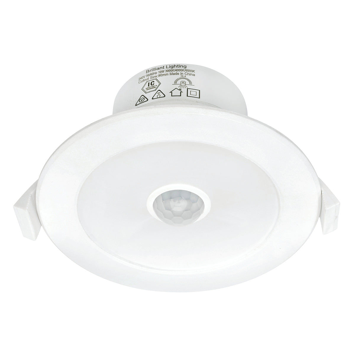 Lumascan LED Fixed Downlight CCT (3000K, 4000K, 5000K) 9W White w/ Sensor Brilliant Lighting - 20214/05