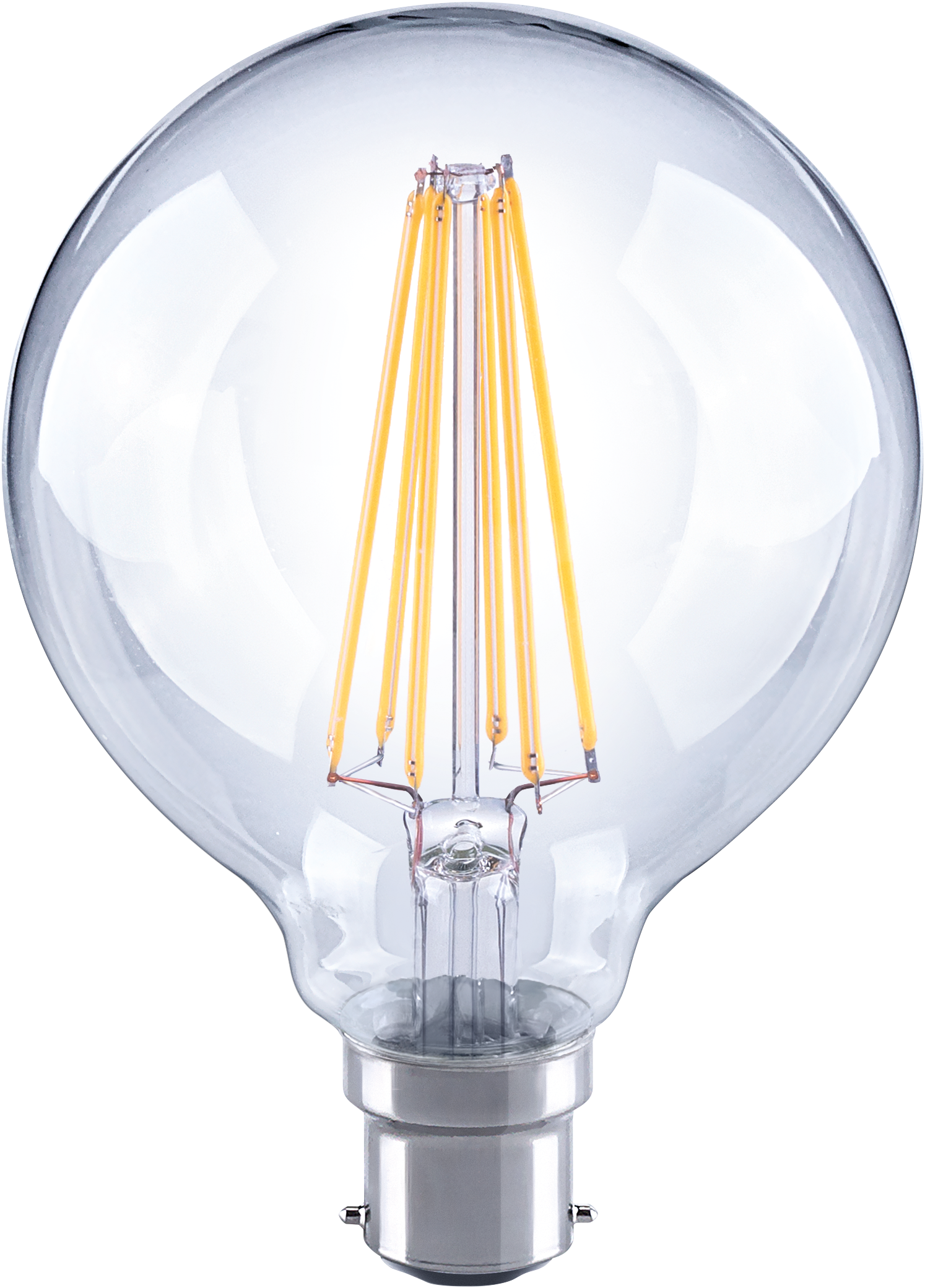 CROMPTON LED 7W G95 SPHERICAL FILAMENT B22 2700K GLOBE NON DIMMABLE