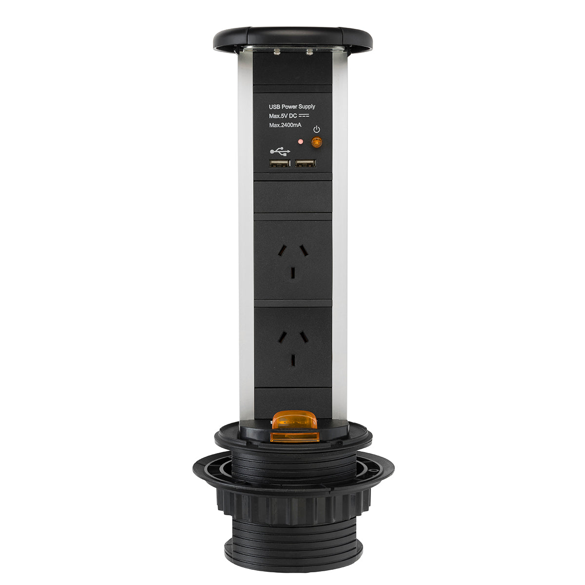 Black POWERBOARD Bench Top Power Solution - 20233/06