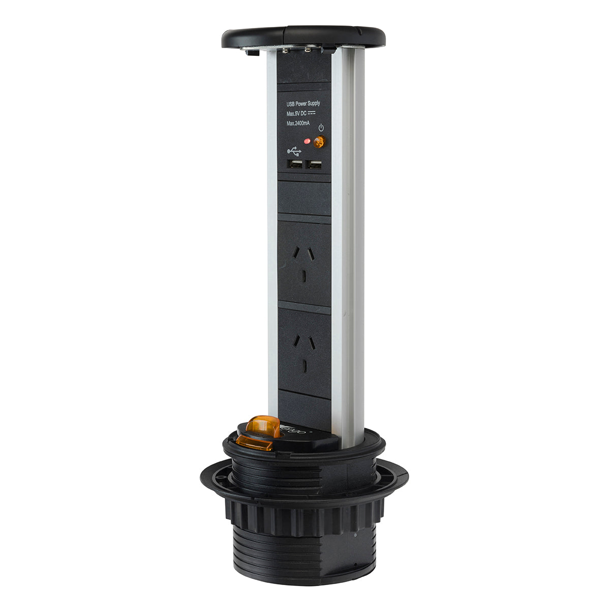Black POWERBOARD Bench Top Power Solution - 20233/06