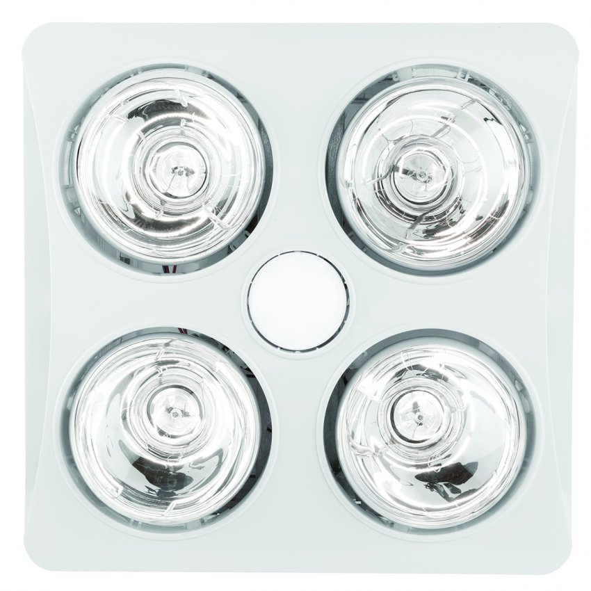 Newton 4-Light 3in1 Bathroom Heater Light White- 20352/05