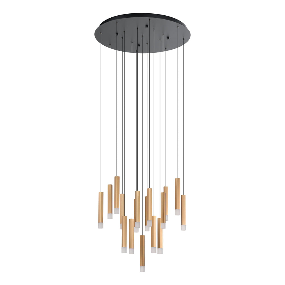 ESTANERIOS PENDANT LIGHT 17X2.9W LED KING BROWN 205647N