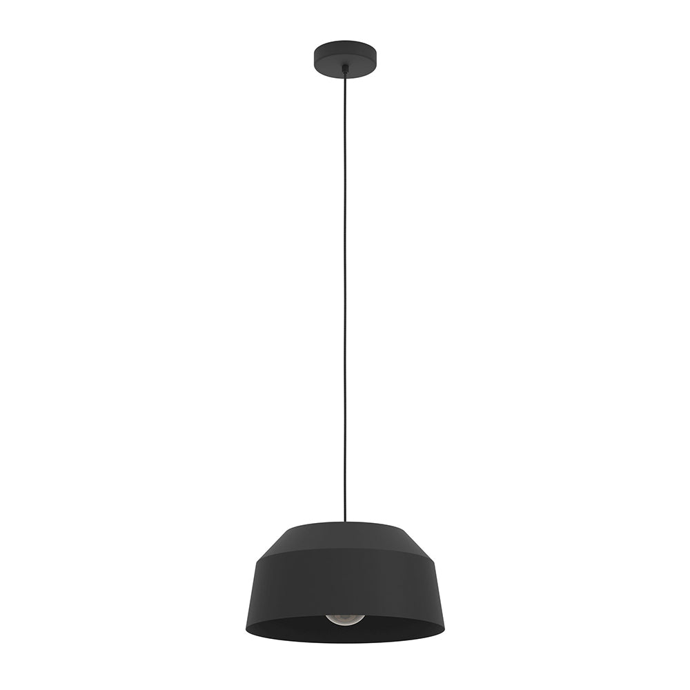 CONTRISA PENDANT LIGHT 1X40W E27 BLACK 520MM 205861