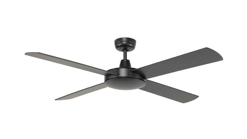Tempest BLACK Ceiling Fan 4 Blade 52" 1300mm Brilliant