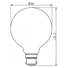 G95 LED BULB DIMMABLE E27 12W COOL WHITE