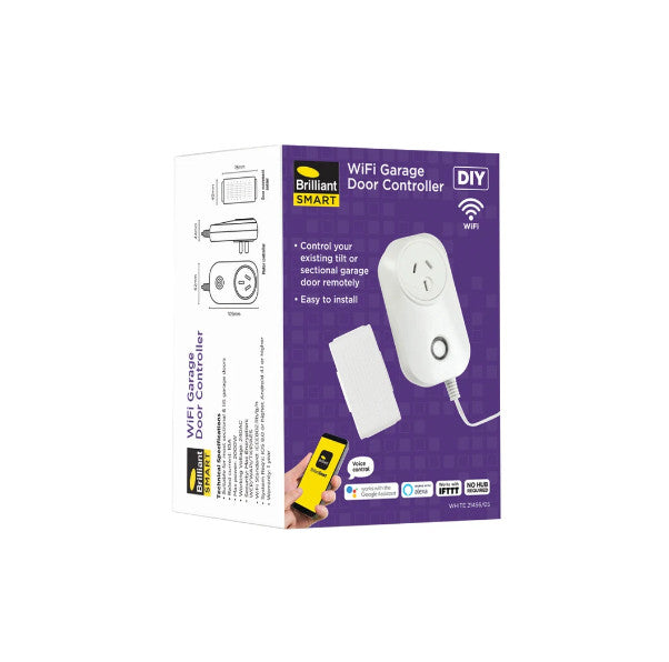 SMART SECTIONAL GARAGE DOOR OPENER - WHITE - 21456/05