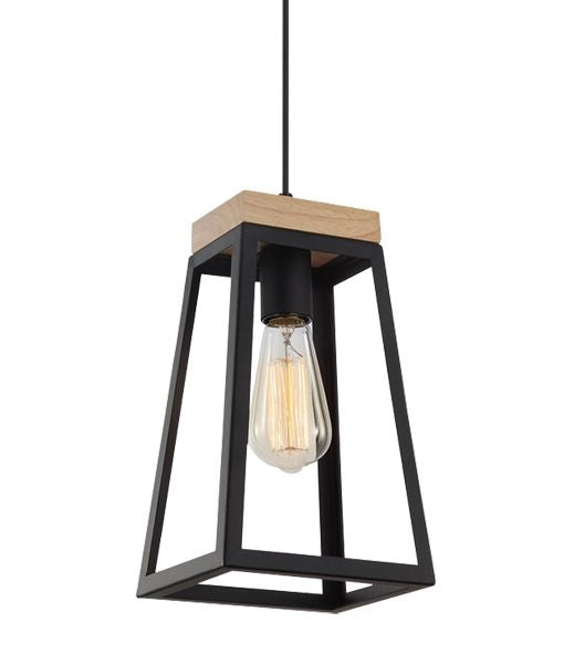 LANTERNA E27 BLACK Pendant light CLA LIGHTING
