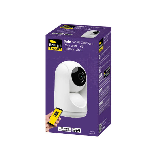 SMART SPIN WIFI 1080P PAN & TILT CAMERA - WHITE - 21881/05