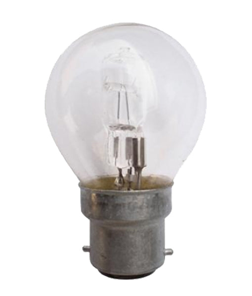 CLA LIGHTING HALOGEN GLOBE BC FANCY ROUND 18W CLEAR 2800K CLAHAFR18WBCCL