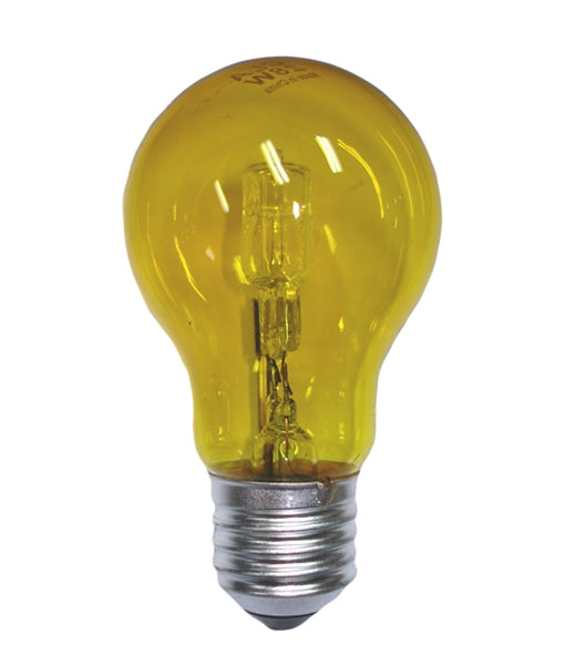 CLA LIGHTING HALOGEN GLOBE ES GLS 28W YELLOW CLAHAGLS28WESY
