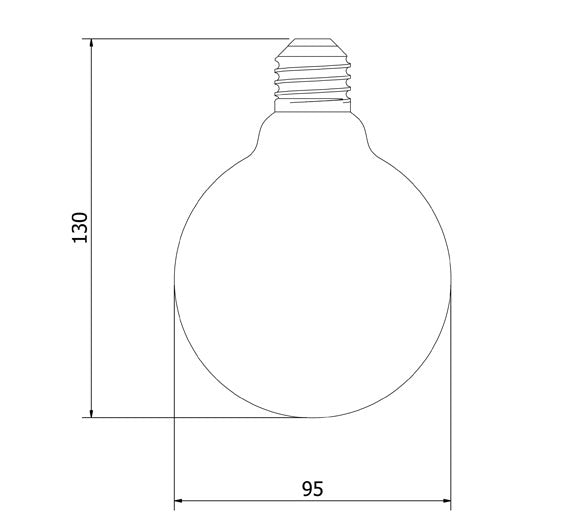 G95 60w Opal Bayonet Cap