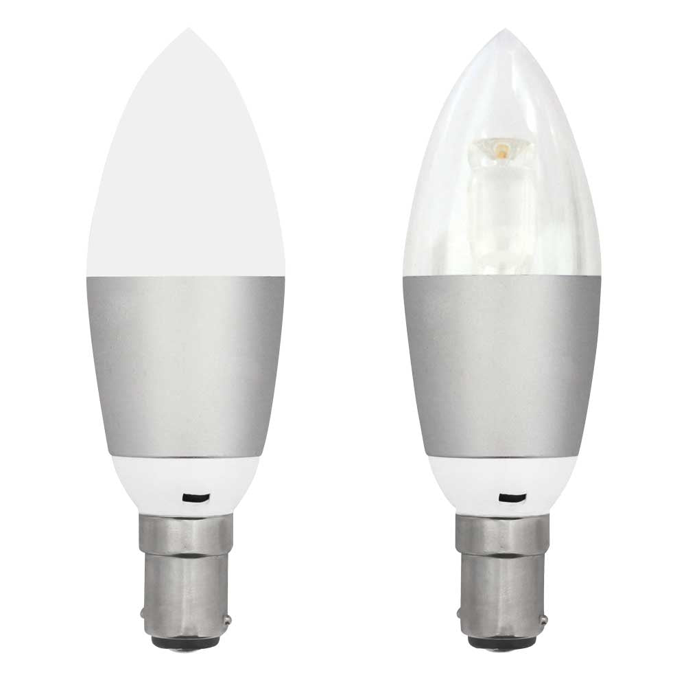 LED CANDLE GLOBE 4WATT 3000K B22 BC SYLVANIA 450717C