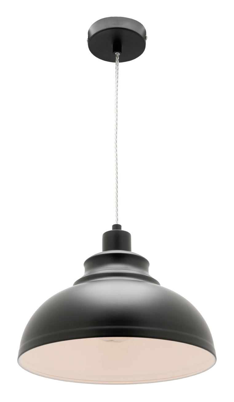 RISTO 1 LIGHT PENDANT BLACK (RIST1PBLK) COUGAR LIGHTING