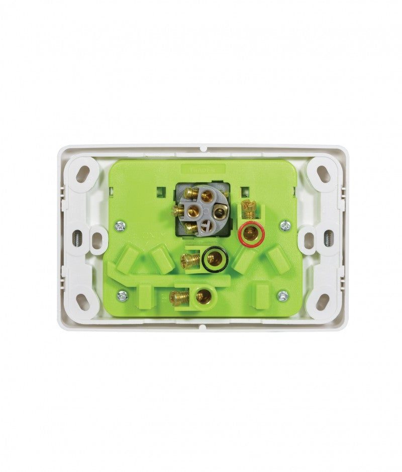 Cougar Power Point Switched 2 Gang 10A 250V With Extra Switch 16A (COPPSW2G) GSM