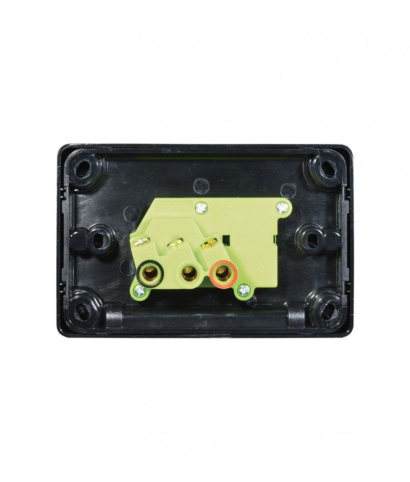 Puma Power Point Switched 1 Gang 10A 250V (PUPP1GBLK) Black GSM