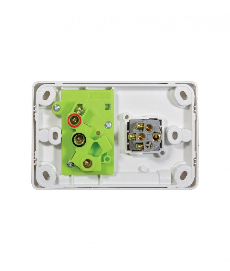 Puma Power Point Switched 1 Gang 10A 250V with Extra Switch 10AX/16A (PUPPSW1G) GSM
