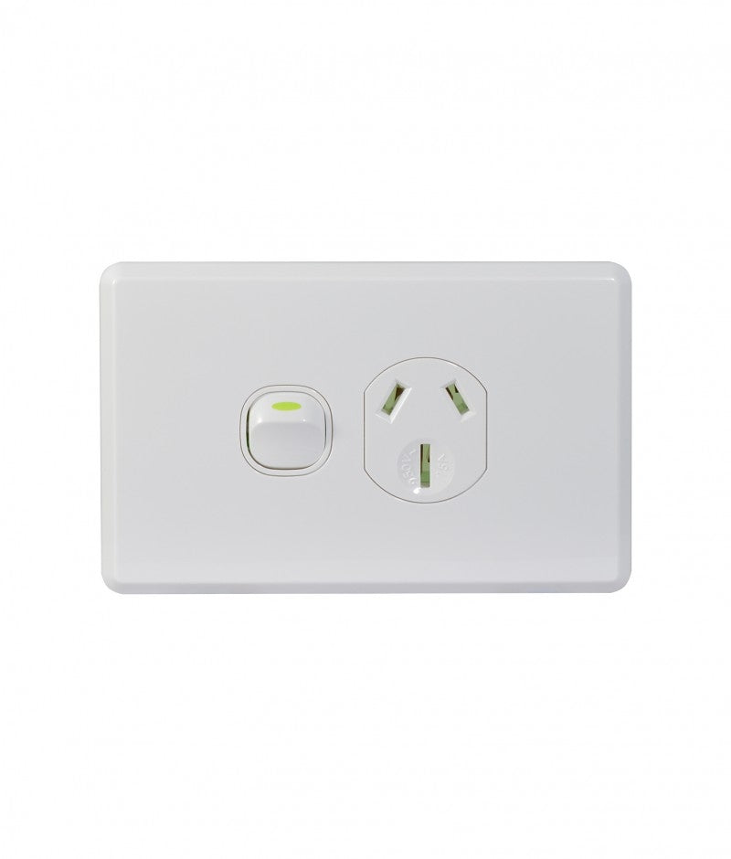 Cheetah Power Point Switched 1 Gang 15A 250V (CHPP151G) GSM