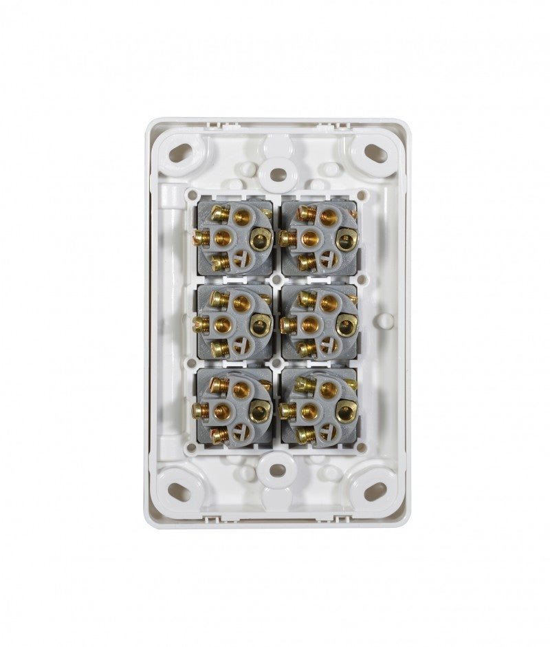 Puma Switch Vertical 6 Gang 10AX/16A 250V (PUSWV6G) GSM
