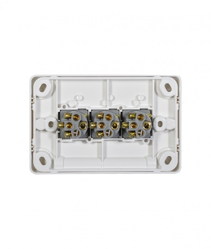 Puma Switch Horizontal 3 Gang 10AX/16A 250V (PUSW3G) GSM