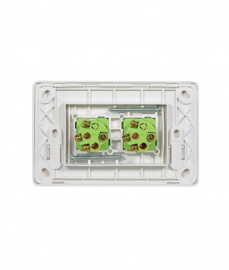 Leopard Switch Horizontal 2 Gang 16AX/20A 250V (LESW2G) GSM
