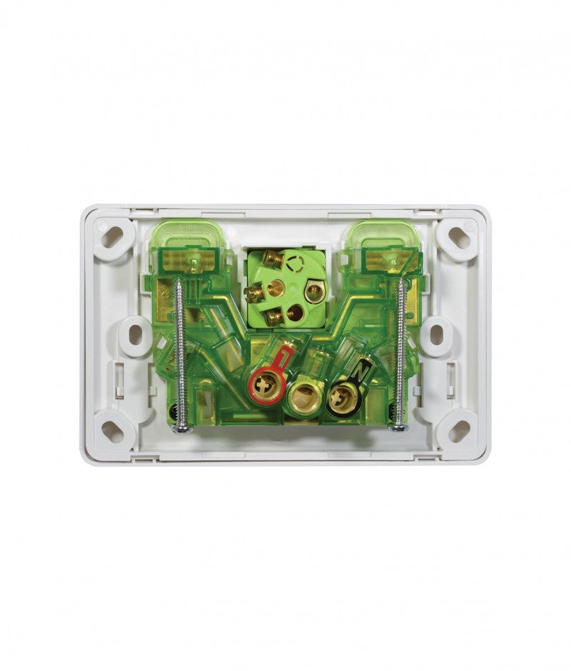 Cheetah Power Point Switched 2 Gang 10A 250V With Extra Switch 16AX/20A (CHPPSW2G) GSM