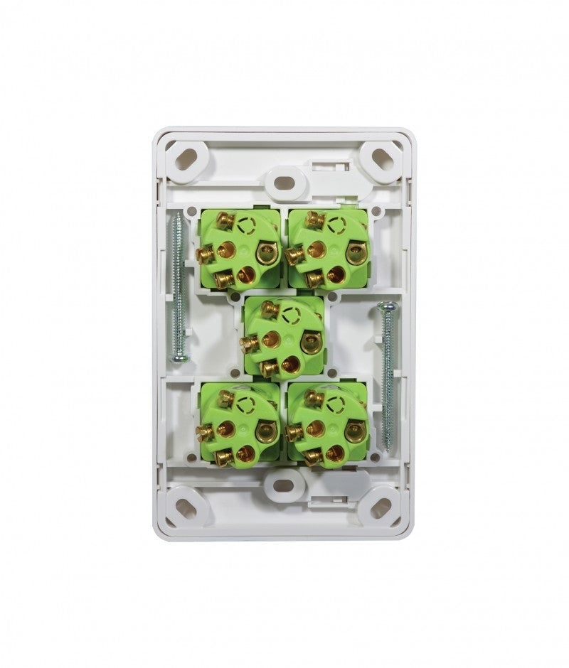 Cheetah Switch Vertical 5 Gang 16AX/20A 250V (CHSWV5G) GSM