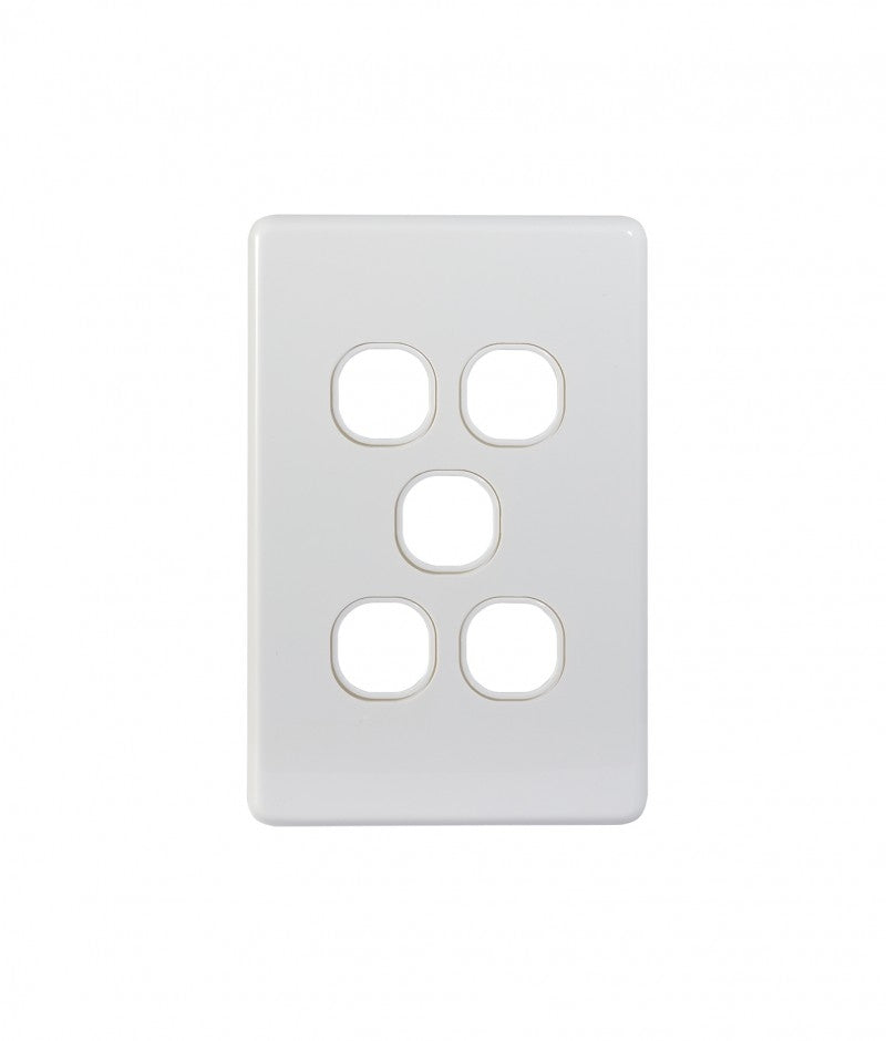 Puma Switch Plate Vertical 5 Gang (PUSWPV5G) GSM