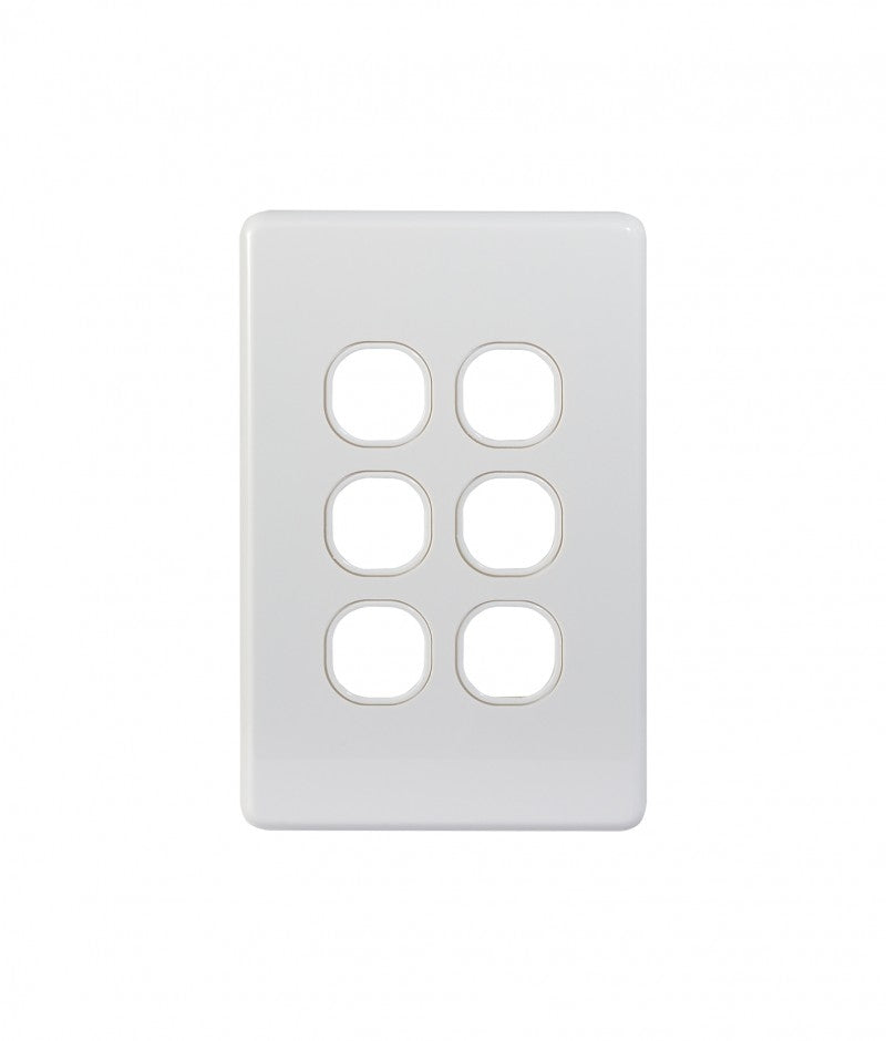 Puma Switch Plate Vertical 6 Gang (PUSWPV6G) GSM