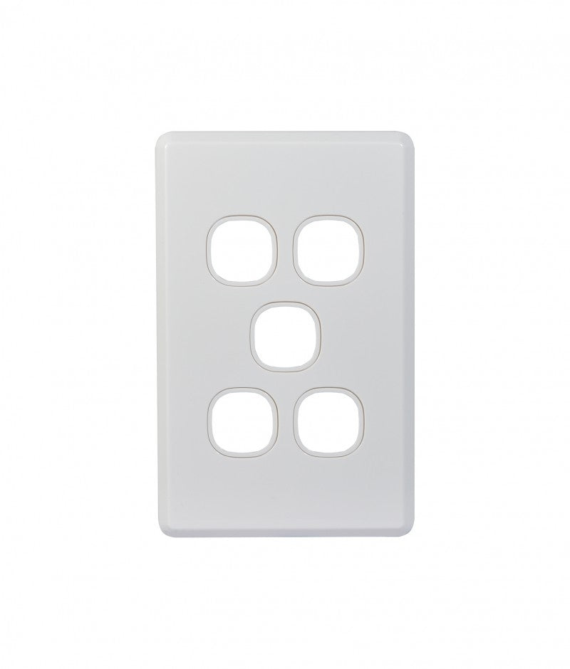 Cheetah Switch Plate Vertical 5 Gang (CHSWPV5G) GSM