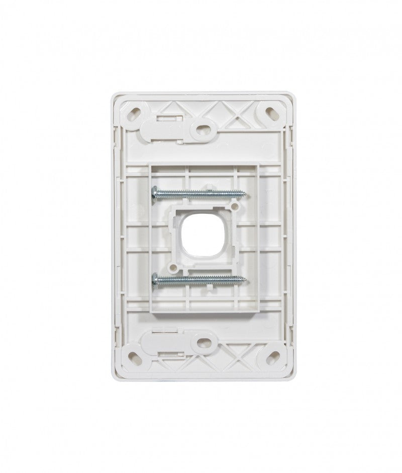 Leopard Switch Plate Vertical 1 Gang (LESWPV1GWHT) White GSM