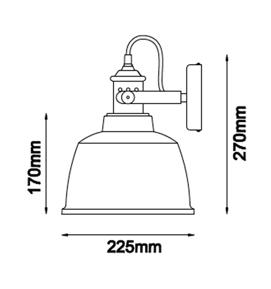 WALL INTERNAL ES 72W Matt WH Adj BELL ALTA1W Cla Lighting