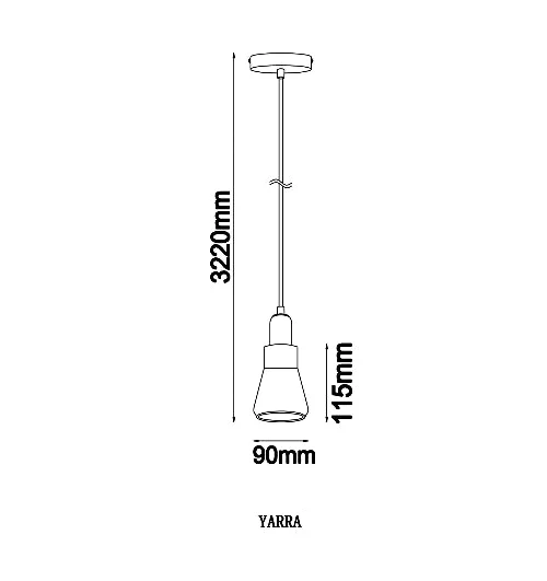 FLUTE GU10 PENDANT YARRA CLA LIGHTING