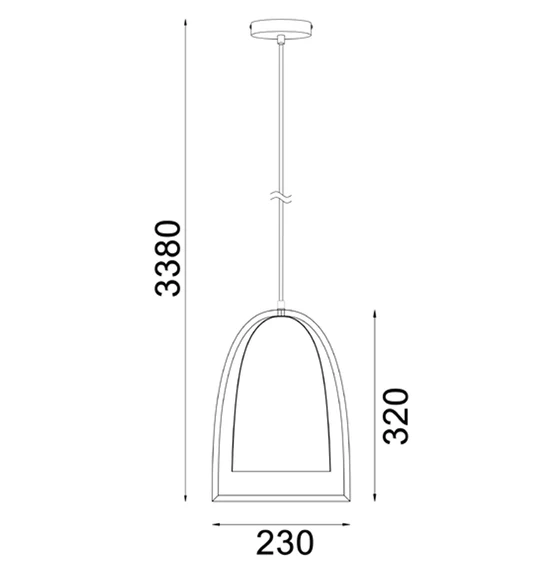 SWING SERIES INFRONT PENDENT ES 60W Black Iron + Wood SWING6 Cla Lighting
